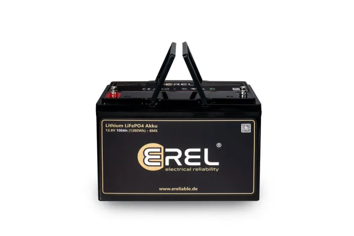 EREL LiFePO4 12,8V Akku 100Ah (1280Wh) Lithium Batterie für Wohnmobil, Solar und Boot - Image 3